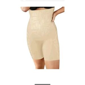 Maidenform Women's Flexees Ultra Firm High Waist Brief Size XL Beige Sculpts